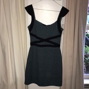 strappy backed contour dress